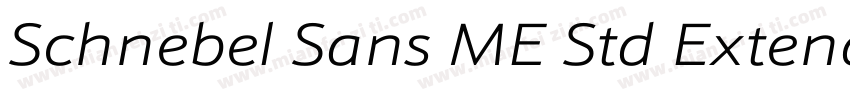 Schnebel Sans ME Std Extended Light字体转换